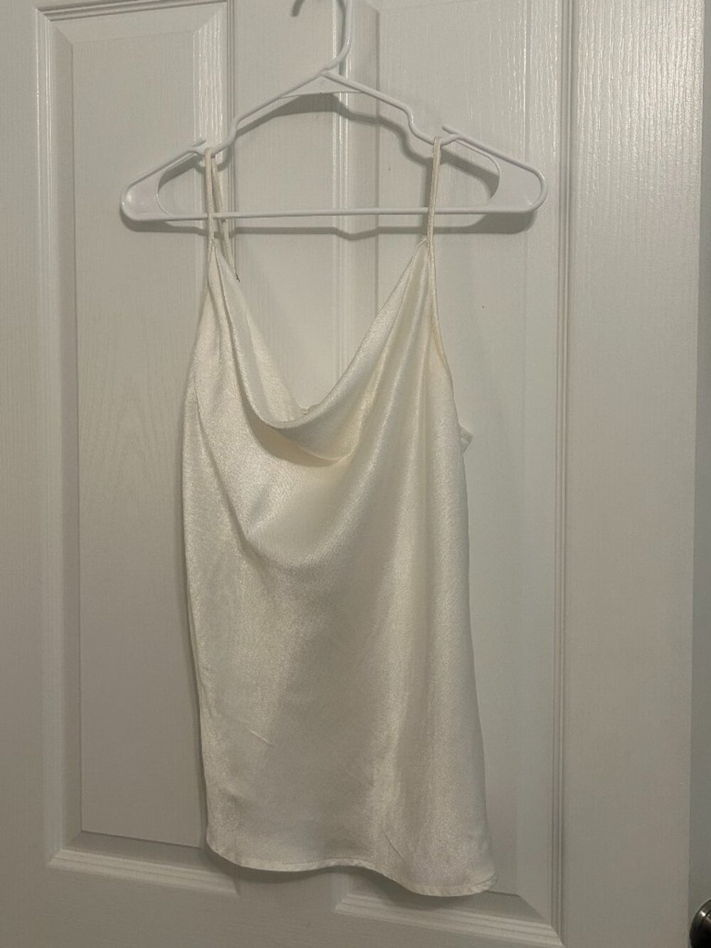 7 for all mankind white cowl neck tank